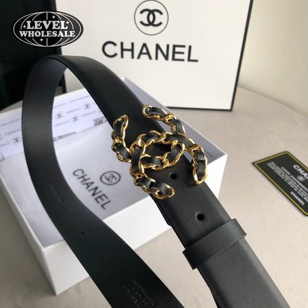Chanel Black Belt 3.0cm