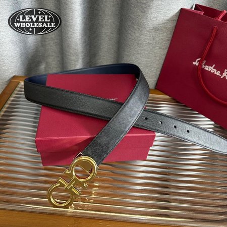 Ferragamo Black Belt 3.5cm