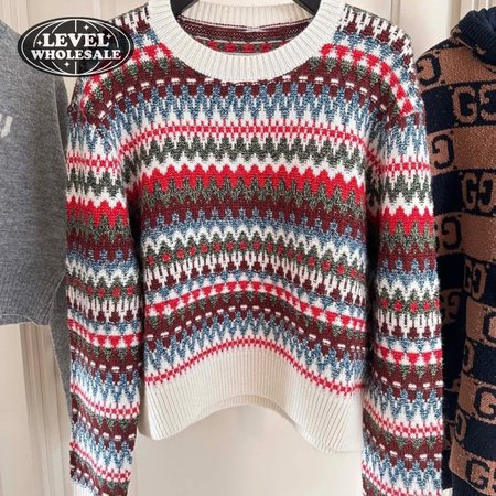 Loro Piana Silk Blend Jacquard Knit Sweater