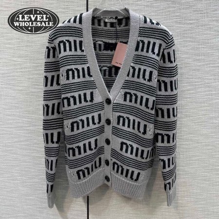 Miu Miu V-Neck Cardigan Sweater