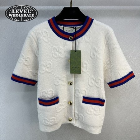 Gucci White knit Short Sleeve