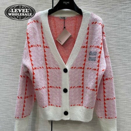 Miu Miu V-Neck Cardigan Sweater