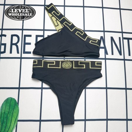 Versace Single Side Sling Two-Piece Swimsuit