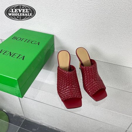 Bottega Veneta Red Intrecciato Curve Heeled Sandals 34-41
