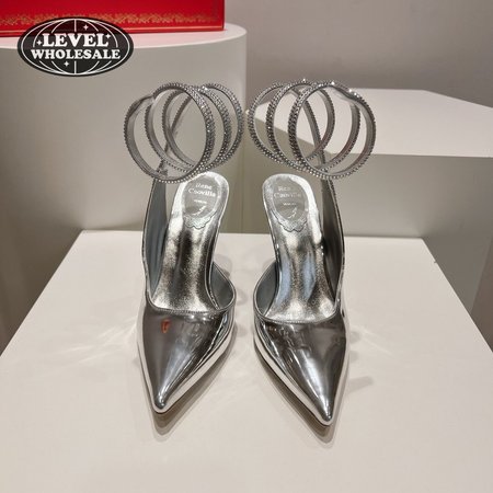 Rene Caovilla Cleo Silver Pump 34-43