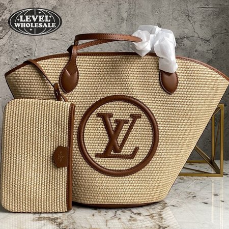 bnib raffia st jacques caramel