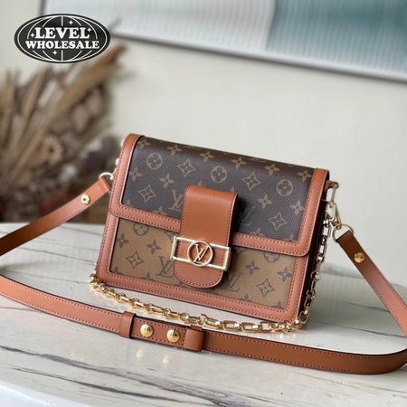 dauphine monogram reverse mm brown