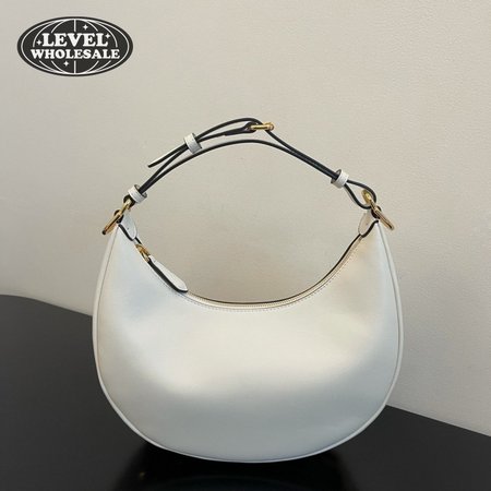 Fendi Nano Fendigraphy White Leather Charm