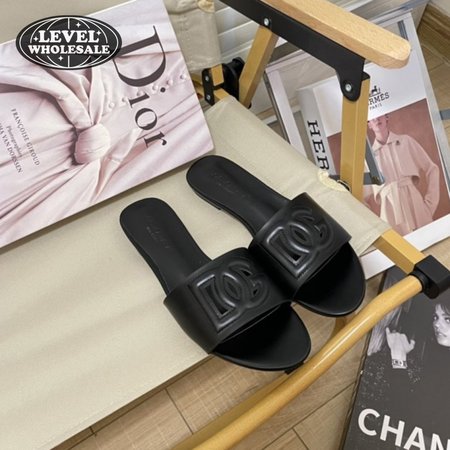 Dolce & Gabbana Black Logo Slides