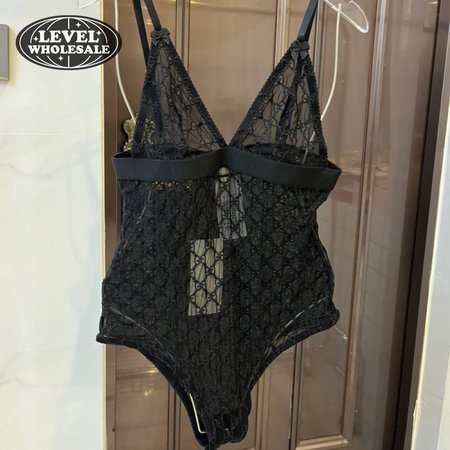 Gucci GG Tulle Jumpsuit Black