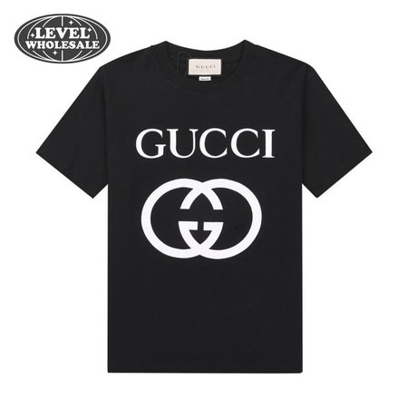 Gucci Interlocking GG Print T-shirt Men's Black Ivory