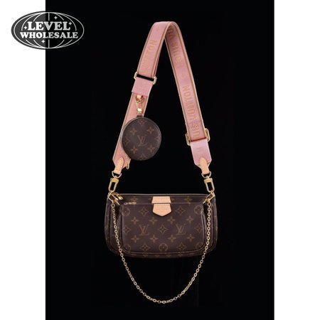 multi pochette accessoires monogram rose clair