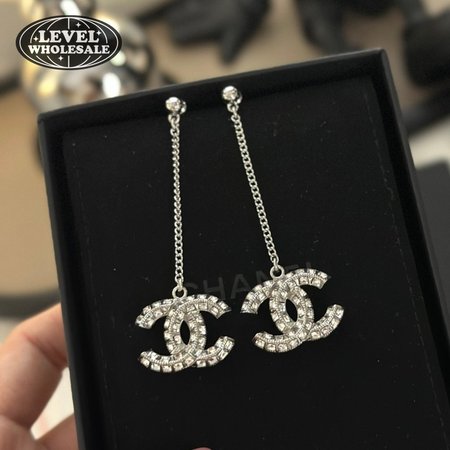 Chanel CC Long Earrings