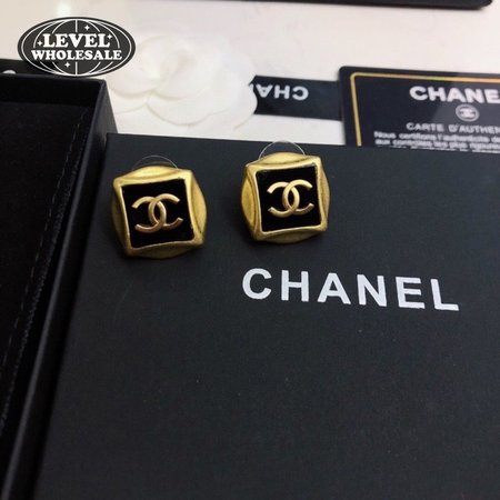 Chanel CC Square Clip Earrings