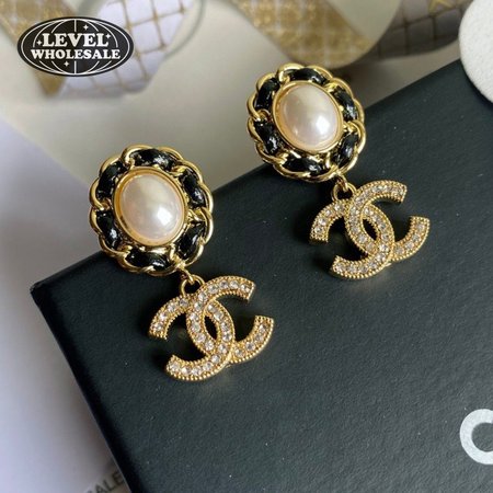 Chanel Pearl CC Earrings