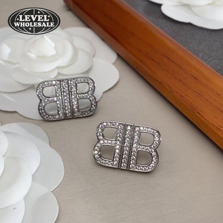 Balenciaga Women's BB 2.0 Xs Earrings In Silver