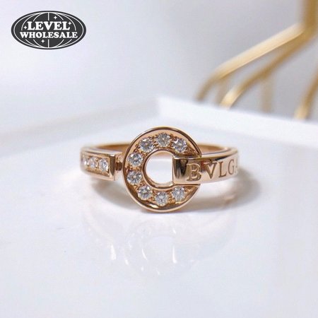 Bvlgari Diamond Ring K18rg Rose Gold
