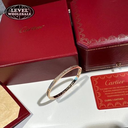 Cartier Love Bracelet 18k White Gold Diamonds