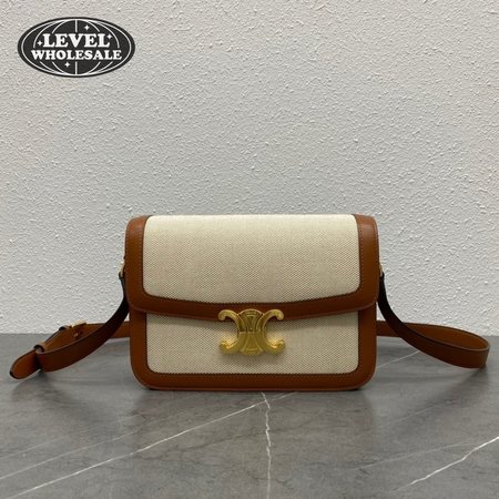 Celine Triomphe Bag Medium Canvas Tan/Brown