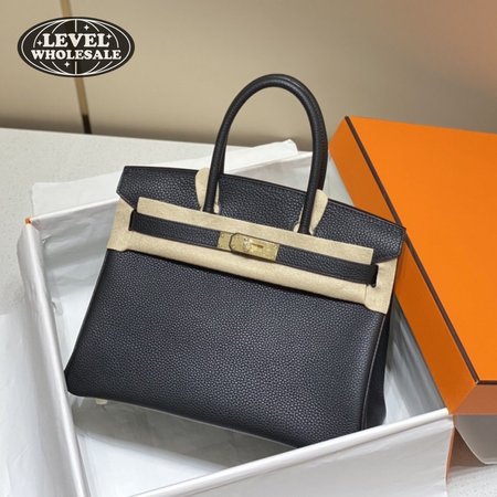 Hermes Birkin 30 Togo Black & Gold