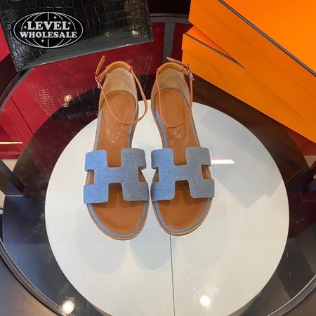 Hermes Santorini Leather Sandal