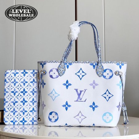 neverfull mm monogram blue