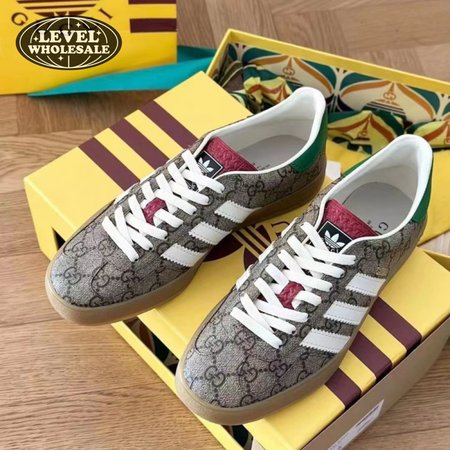 Adidas x Gucci Gazelle Beige GG Monogram Sneaker