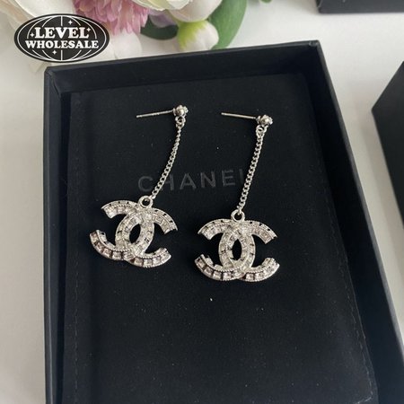 Chanel CC Drop Earrings