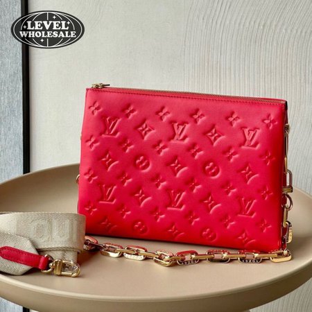 coussin bag monogram embossed lambskin pm