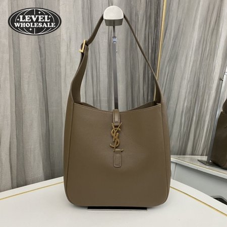 Saint Lauren YSL Small LE 5 A 7 Supple Bag In Grained Leather