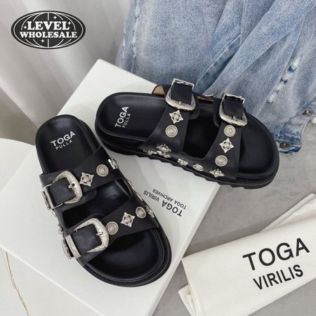 Toga Pulla Buckle Slider Sandal