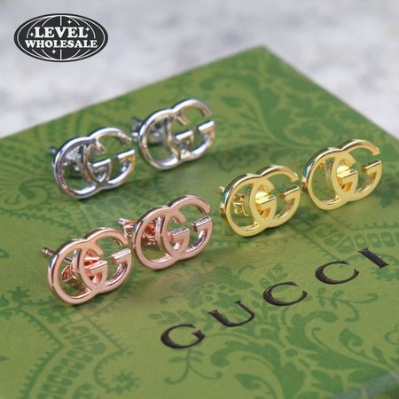 GUCCI GG Tissue Gold Earrings