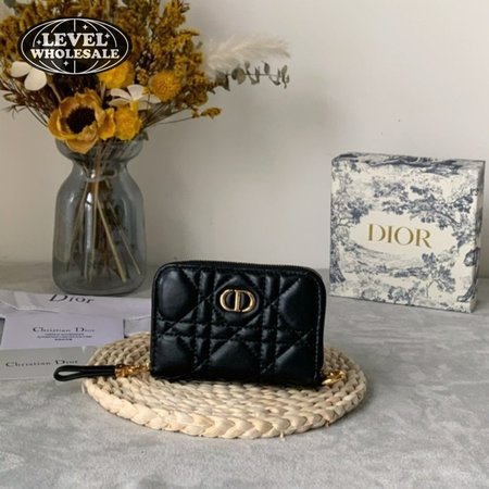 Dior Caro Compact Zipped Wallet