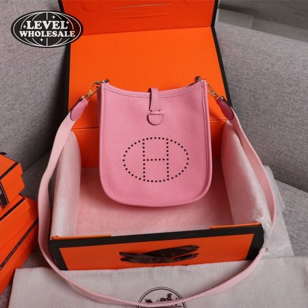 Hermes Pink Rose Sakura Evelyne III Pm Messenger Bag