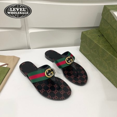 Gucci GG Thong Web Sandal