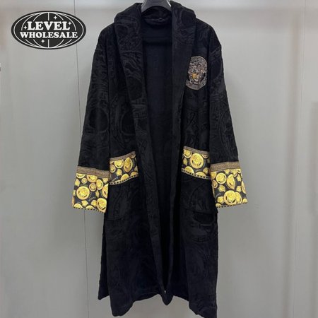 Versace Baroque Cotton Terry Bathrobe