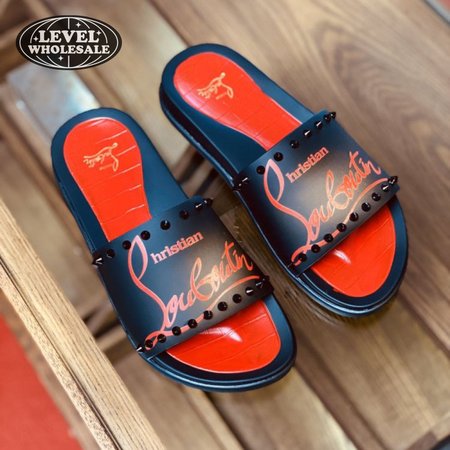 Christian Louboutin Slides With Spikes