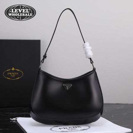 Prada Cleo Brushed Leather Shoulder Bag