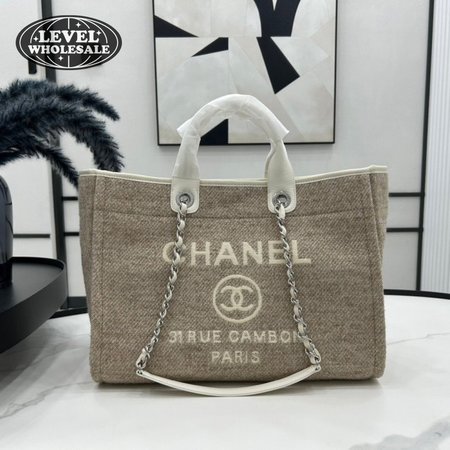 Chanel Medium Denim Deauville Shopping Tote