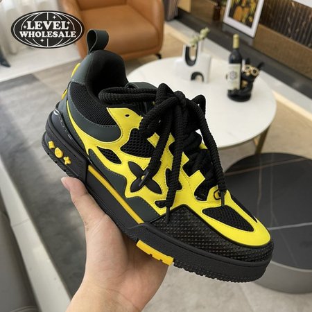 Skate Sneaker Yellow Casual Shoes