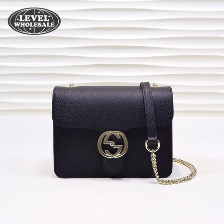 Gucci Interlocking G Shoulder Bag Small Black