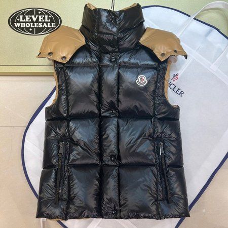 Moncler Down Vest Luzule In Black