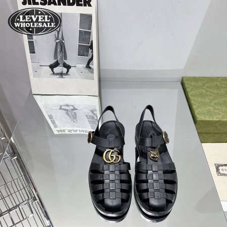 Gucci Rubber Buckle Strap Sandal
