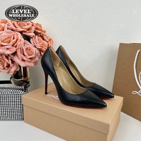 Christian Louboutin Black Leather Pumps