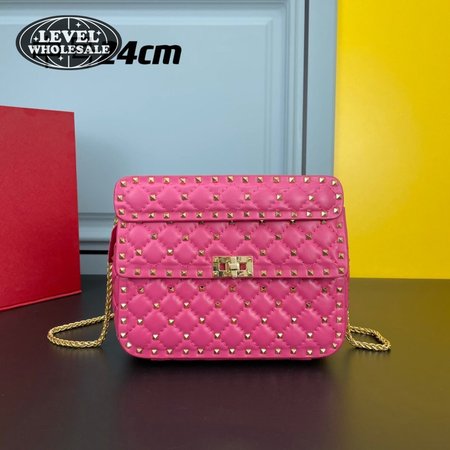 Valentino Garavani Rockstud Spike Foldover Top Shoulder Bag