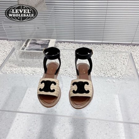 Celine Raffia Sandal