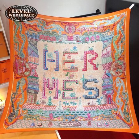 Hermes Super Silk Quest Silk Scarf