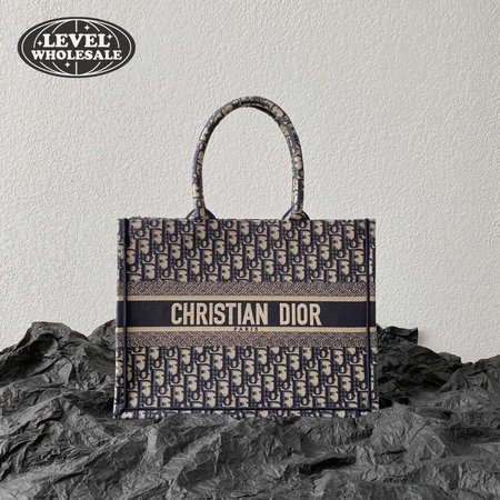 Dior Book Tote Oblique Navy Blue