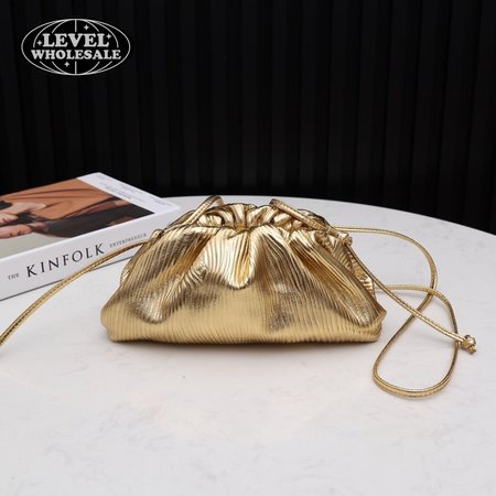 Bottega Veneta Mini Pouch Gold
