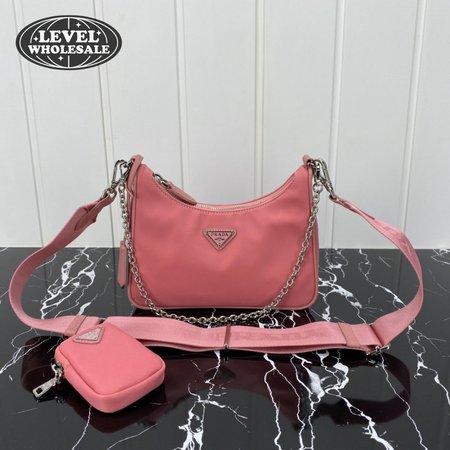 Prada Re-Edition 2005 Saffiano Leather Bag Petal Pink 1BH204